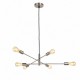 Anna SC - Adjustable Satin Chrome 6 Light Centre Fitting