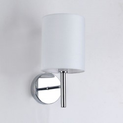 Bella WCH - Chrome Wall Lamp with White Shade Bella WCH - Chrome Wall Lamp with White Shade