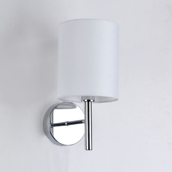 Bella WCH - Chrome Wall Lamp with White Shade