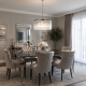 Chloe 3 - Chrome 6 Light Chandelier with Crystal