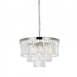 Heidi 1 - Polished Chrome 9 Light Chandelier with Crystal Heidi 1 - Polished Chrome 9 Light Chandelier with Crystal