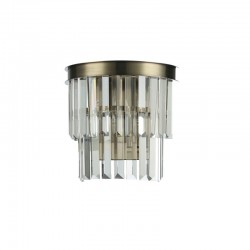 Heidi WAB - Antique Brass 2 Light Wall Lamp with Crystal