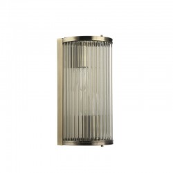 Monaco WAB - Antique Brass Wall Lamp with Clear Glass Rods Monaco WAB - Antique Brass Wall Lamp with Clear Glass Rods