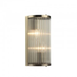 Monaco WAB - Antique Brass Wall Lamp with Clear Glass Rods Monaco WAB - Antique Brass Wall Lamp with Clear Glass Rods