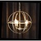 Paulina 2 - Antique Brass 3 Light Globe Pendant