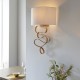 64820-100 Gold Leaf Wall Lamp with Ivory Shade 64820-100 Gold Leaf Wall Lamp with Ivory Shade