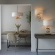 64821-100 Gold Leaf Table Lamp with Ivory Shade 64821-100 Gold Leaf Table Lamp with Ivory Shade