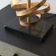 64821-100 Gold Leaf Table Lamp with Ivory Shade 64821-100 Gold Leaf Table Lamp with Ivory Shade