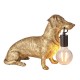 69330-100 Vintage Dog Gold Table Lamp