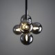 69333-001 Black Chrome 5 Light over Island Fitting with Smoked Mirror Glasses