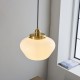 64864-001 Brass Pendant with Opal Glass