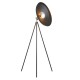 67481-100 Black & Nickel Tripod Floor Lamp