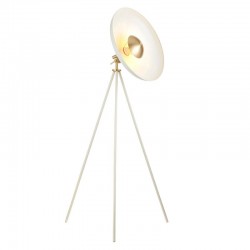 67483-001 White & Brass Tripod Floor Lamp