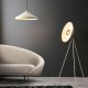 67483-100 White & Brass Tripod Floor Lamp