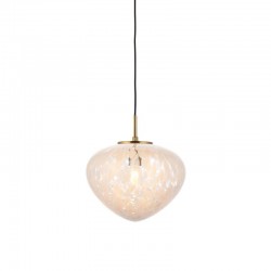 67491-001 Satin Brass Pendant with Confetti Glass 67491-001 Satin Brass Pendant with Confetti Glass