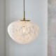 67491-100 Satin Brass Pendant with Confetti Glass