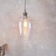 67510-100 Bright Nickel Pendant with Clear Glass