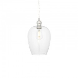 67512-001 Bright Nickel Pendant with Clear Glass 67512-001 Bright Nickel Pendant with Clear Glass