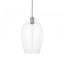 67513-001 Antique Brass Pendant with Clear Glass  67513-001 Antique Brass Pendant with Clear Glass