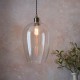 67513-100 Antique Brass Pendant with Clear Glass