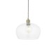 67514-100 Antique Brass Pendant with Clear Glass