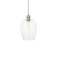 67515-100 Antique Brass Pendant with Clear Glass