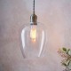 67515-100 Antique Brass Pendant with Clear Glass