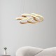 67524-100 Satin Gold & White LED Pendant