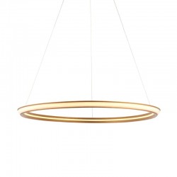 67525-001 Satin Gold Ring LED Pendant