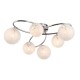 67535-001 Chrome 6 Light Ceiling Lamp with Confetti Glasses 67535-001 Chrome 6 Light Ceiling Lamp with Confetti Glasses