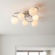 67535-001 Chrome 6 Light Ceiling Lamp with Confetti Glasses 67535-001 Chrome 6 Light Ceiling Lamp with Confetti Glasses