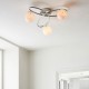 67537-001 Chrome 3 Light Ceiling Lamp with Confetti Glasses 67537-001 Chrome 3 Light Ceiling Lamp with Confetti Glasses