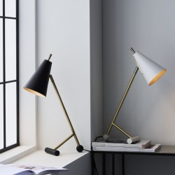 64829-001 Matt Antique Brass & Matt Black Table Lamp 64829-001 Matt Antique Brass & Matt Black Table Lamp