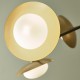 63748-100 Gold & Bronze 6 Light Centre Fitting with White Glasses