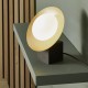 63750-100 Gold & Bronze Table Lamp with White Glass