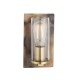 63757-100 Bronze Patina Wall Lamp with Clear Glass