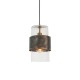 63758-100 Bronze Patina Pendant with Clear Glass