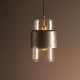 63758-100 Bronze Patina Pendant with Clear Glass