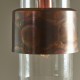 63760-100 Copper Patina Pendant with Clear Glass