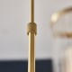 63764-100 Satin Brass 12 Light Centre Fitting with Ribbed Glasses