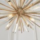 63812-001 Antique Brass 8 Light Sputnik Pendant with Champagne Crystal