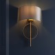 63841-100 Antique Gold Wall Lamp with Mink Satin Shade 63841-100 Antique Gold Wall Lamp with Mink Satin Shade
