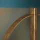 63845-100 Antique Gold Wall Lamp with Teal Satin Shade 63845-100 Antique Gold Wall Lamp with Teal Satin Shade