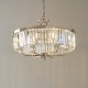 63871-100 Bright Nickel 6 Light Pendant with Crystal