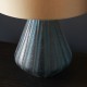 63889-100 Turquoise Glass Table Lamp with Gold Satin Shade 63889-100 Turquoise Glass Table Lamp with Gold Satin Shade