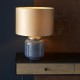 63890-100 Cobalt Glass Table Lamp with Gold Satin Shade 63890-100 Cobalt Glass Table Lamp with Gold Satin Shade