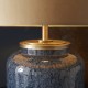 63890-100 Cobalt Glass Table Lamp with Gold Satin Shade 63890-100 Cobalt Glass Table Lamp with Gold Satin Shade
