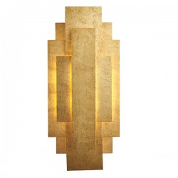 63898-001 Antique Gold Leaf Wall Lamp