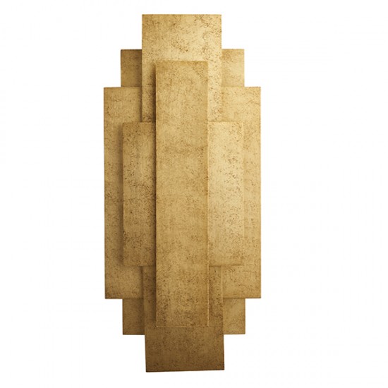 63898-100 Antique Gold Leaf Wall Lamp 63898-100 Antique Gold Leaf Wall Lamp