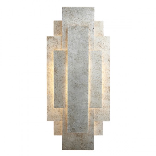 63899-100 Antique Silver Leaf Wall Lamp 63899-100 Antique Silver Leaf Wall Lamp